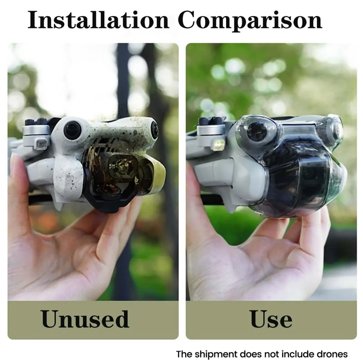 1PCS Gimbal Protector Lens Cover for 4 Pro, Anti-Scratch Dustproof Drone Lens Cap, Shockproof Guard