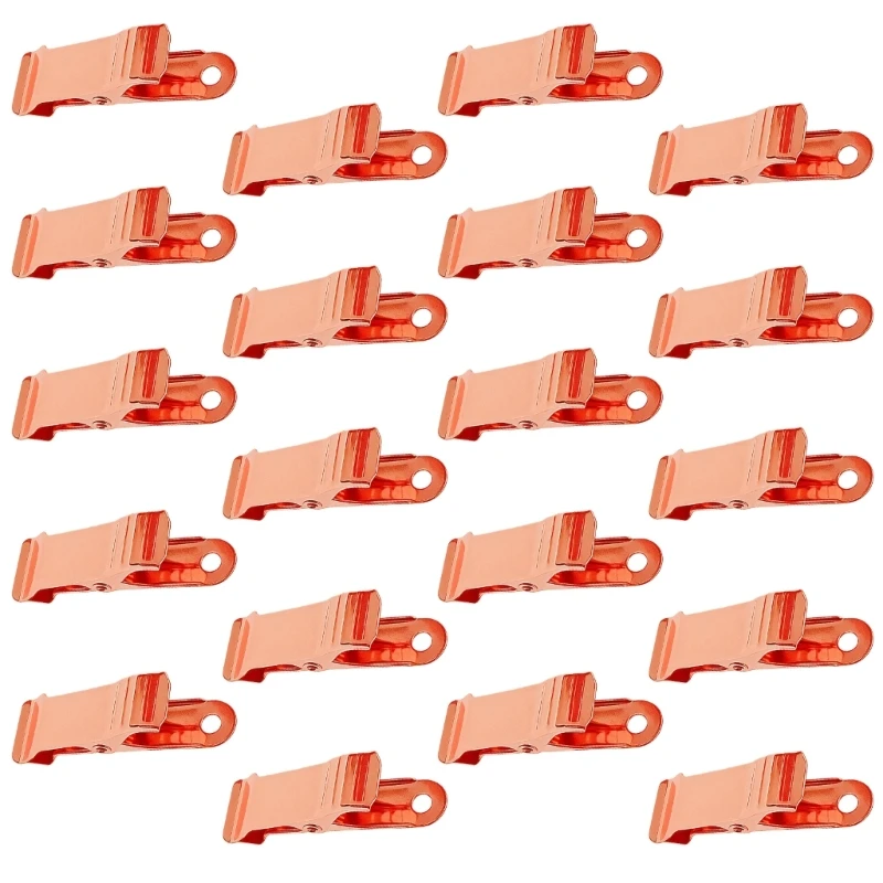 R1WD 20Pcs Heavy Duty Metal Document Clip with Hanging Hole Multipurpose Metal Reverse Clamp For Woodworking File Management