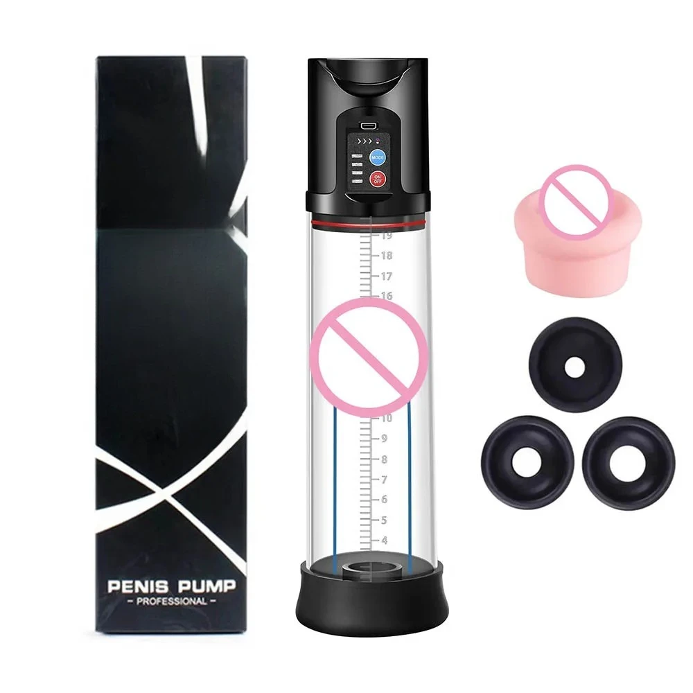 Electric Penis Vacuum Pump Enlargement Extend Pump Enhanced Penis Male Masturbator Penis Pumps Adult Sex Toys for Men Erections