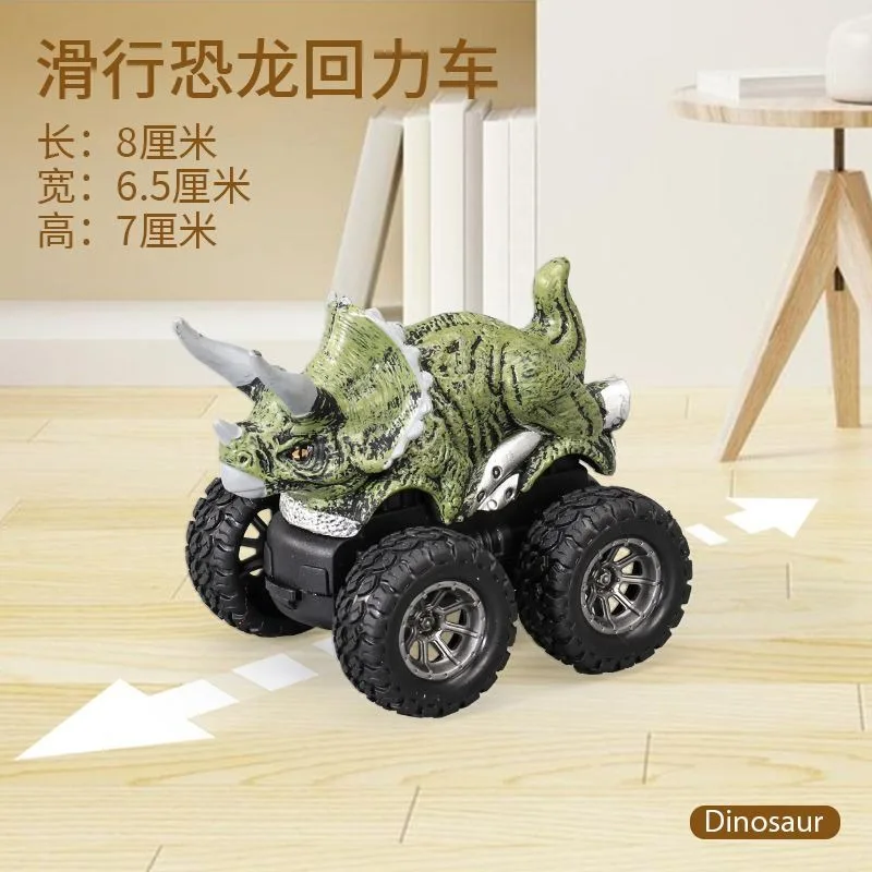 Dinosaurier-Spielzeug zum Zurückziehen, Mini-Monster-LKW-Auto-Spielzeug-Set für Kinder, Kleinkinder, Jungen und Mädchen, Geschenke