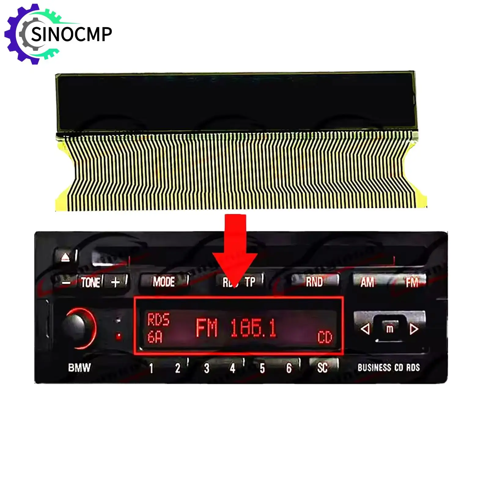 

Dashboard LCD Display Screen 65128360792 65128374584 For BMW Business CD RDS Radio CD23 E30 E36 E34 E32 E31 Z3 E36/7 E36/8 Parts