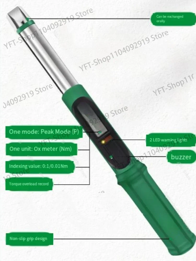 Electronic Digital Display Replaceable Plug Torque Wrench High Precision Adjustable Preset Torque Auto Repair