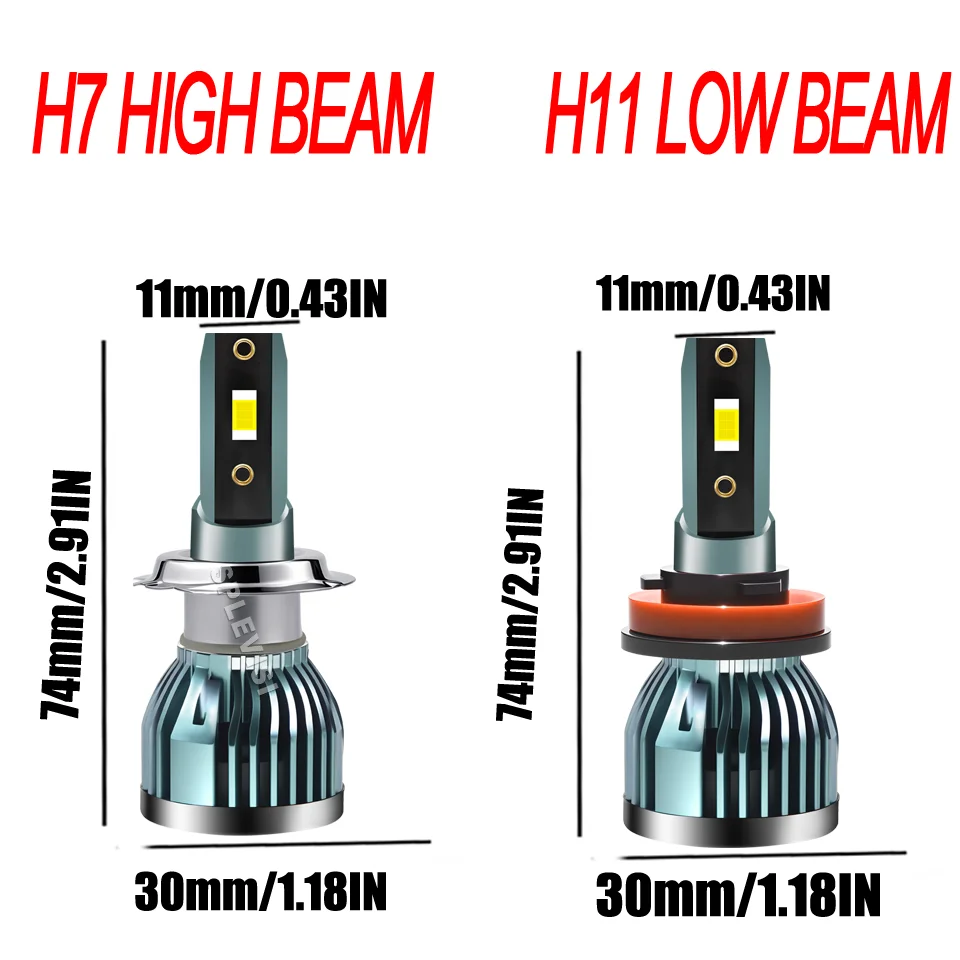 Improved Visibility 60000 Hours Lifespan Reduce Replacement Frequency Headlight LED For GMC Acadia 2007 2008 2009 2010 2011 2012 - view 6