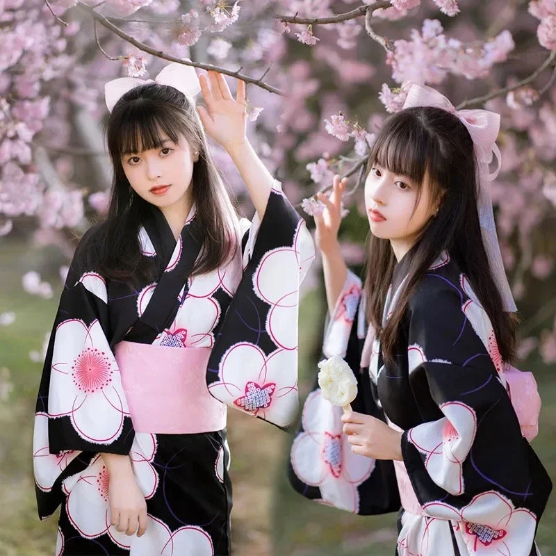 

Geisha Yukata Summer Robe Female Photography Clothing кимоно Kimonos For Women 2025 Japanese Traditional Kimonos Cosplay Dress