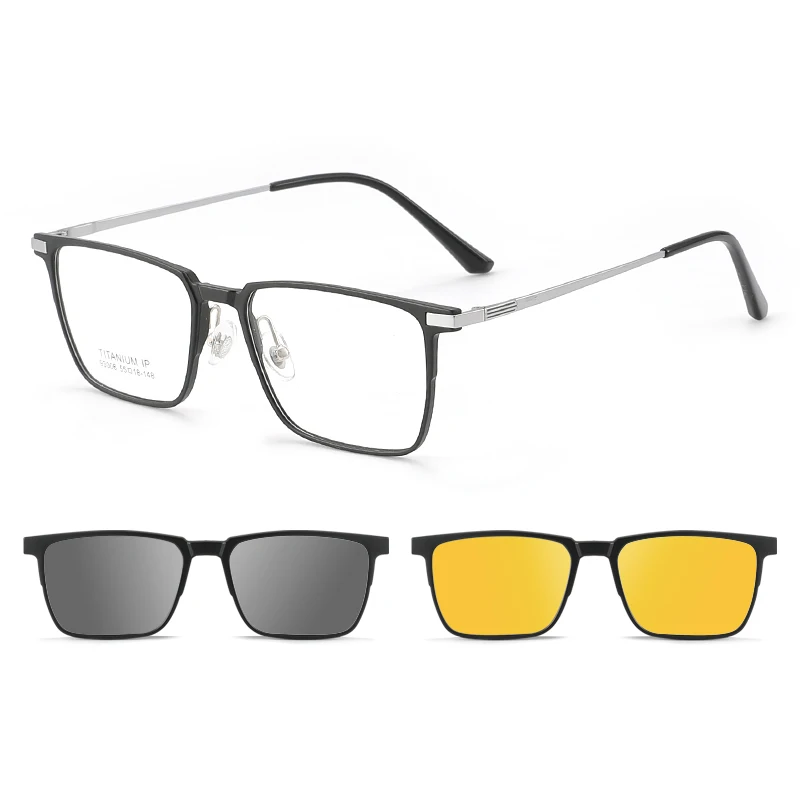Gmei 93006 Optical Frame Titanium Square Black 5