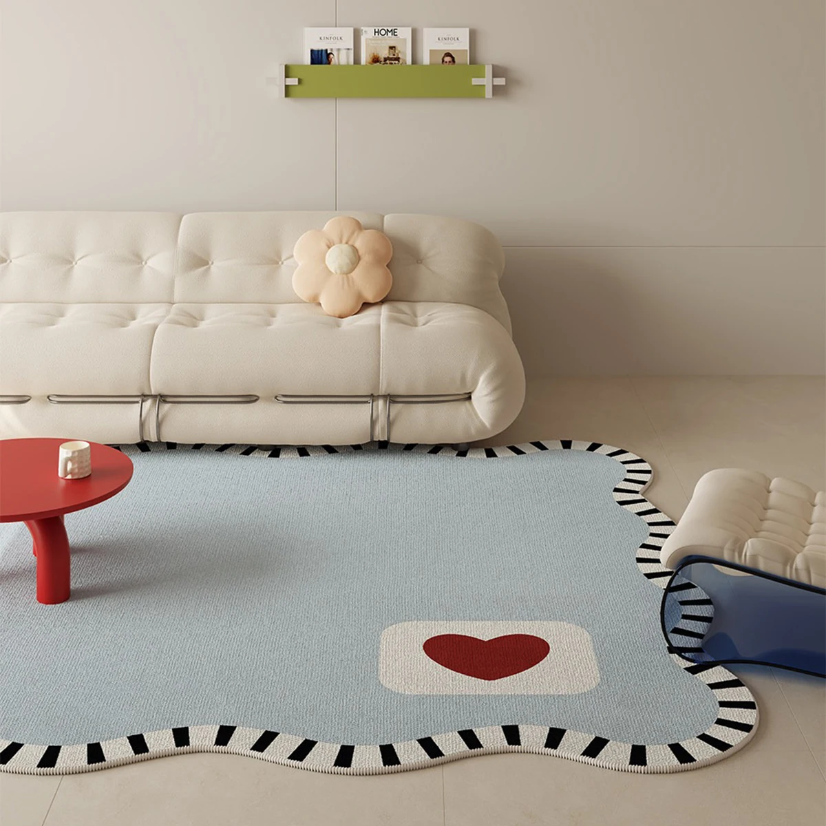 Large Carpet for Living Room Wavy Edges Floor Mat Soft Rug Home Decoration Area Mats Bedroom Carpets Room Rugs 거실카페트 שטיח לסלון