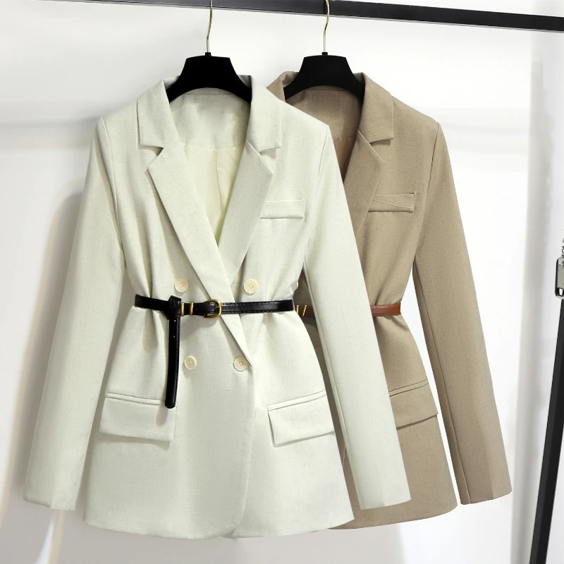 Suit Jacket  Women Coat  Autumn Dress Temperament Goddess Style High-grade Suit Top Trench