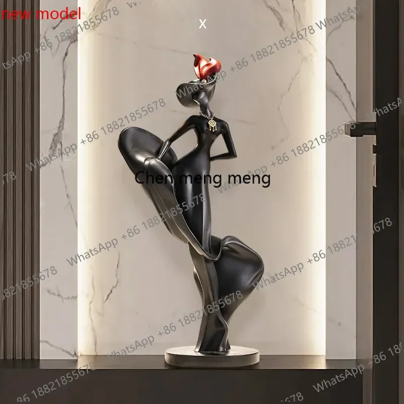 N138Entry entrance Abstract figure art ornament Living room TV cabinet Modern creative high-end sense, sculpture decoration