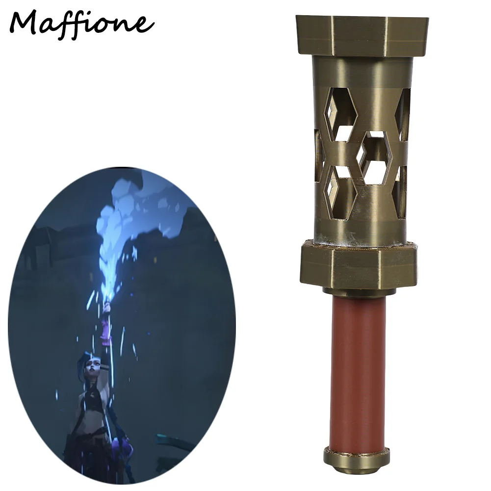 

Arcane Jinx Signal Flare Pendant Cosplay Gifts Costume Props 2024 Game LoL TV 2 Disguise Roleplay Handgun Accessories Halloween