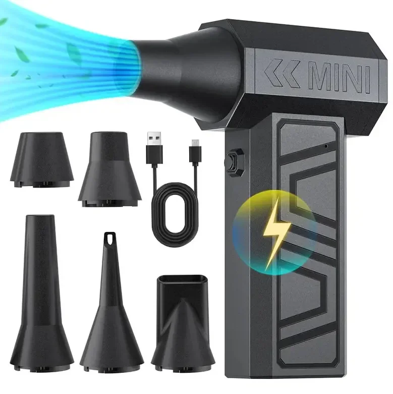 

Turbo Jet Fan 105000RPM Electric Cordless Air Blower 4-Gear Adjustable for Computer Keyboard Car Cleaning Dust Removal