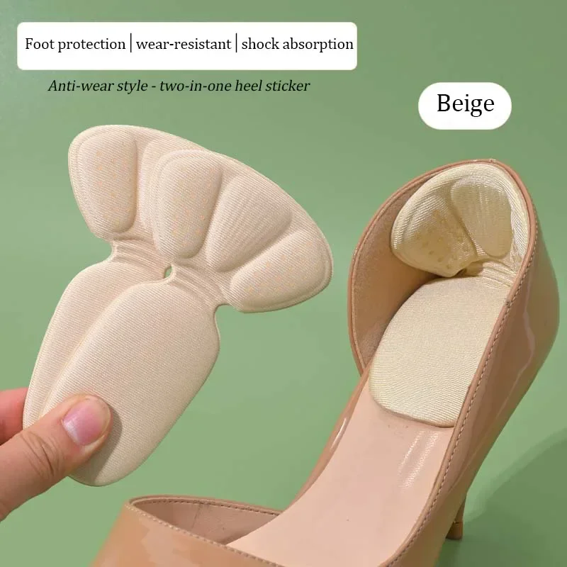 Butterfly Heel Forefoot Cushion Pads Self Adhesive Anti Blister Shoe Inserts Anti Slip Size Adjustment Liners for High Heels