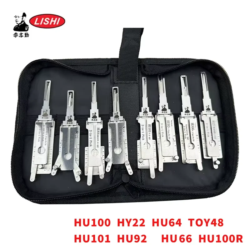 8PCS LISHI 2in1 Decoder HU92 HU66 HU100 For Volkswagen Audi Mercedes-Benz Skoda Porsche Ford Chevy  Toyota BMW Locksmtihs tool