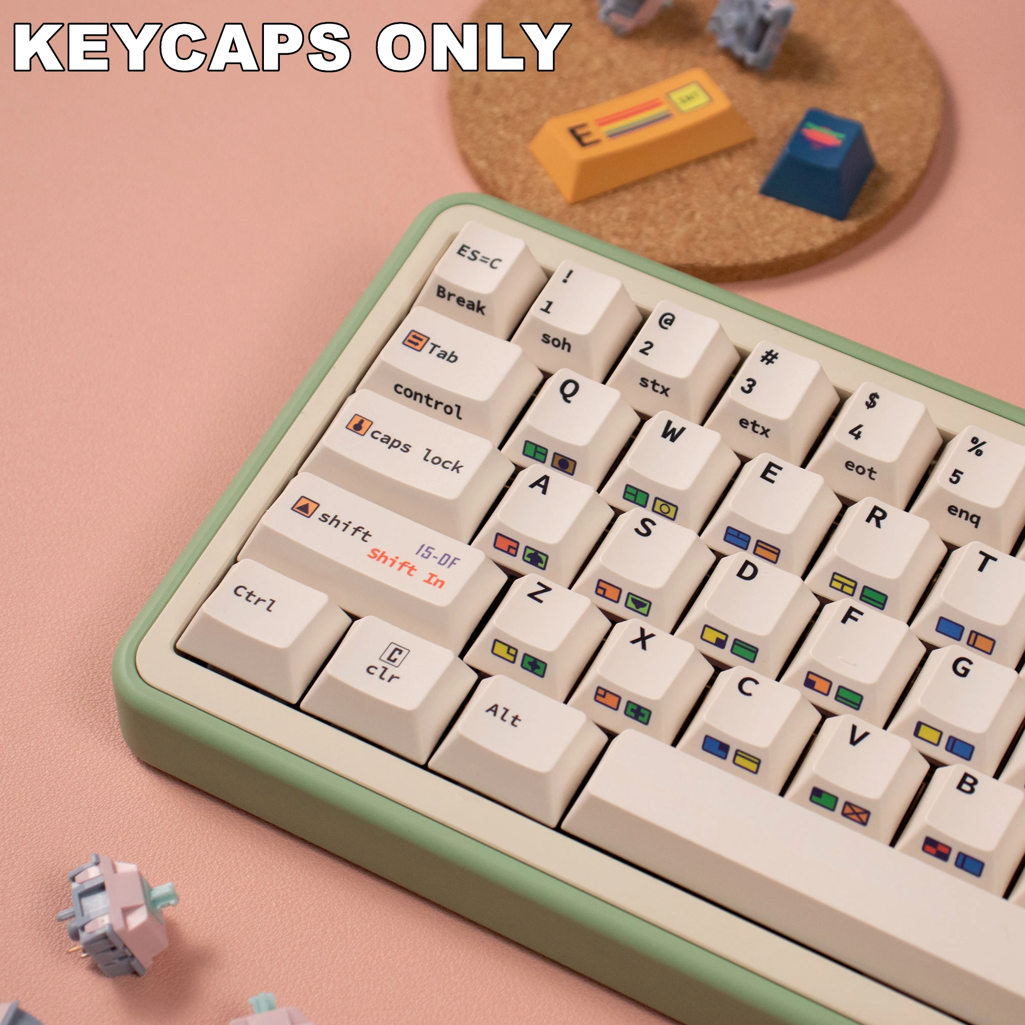 Imagem -04 - Dye-sublimated Keycaps Grupo 147 Teclas C64 r2 Pbt Cherry Gateron Switch Kit Teclado Mecânico Perfil Cereja