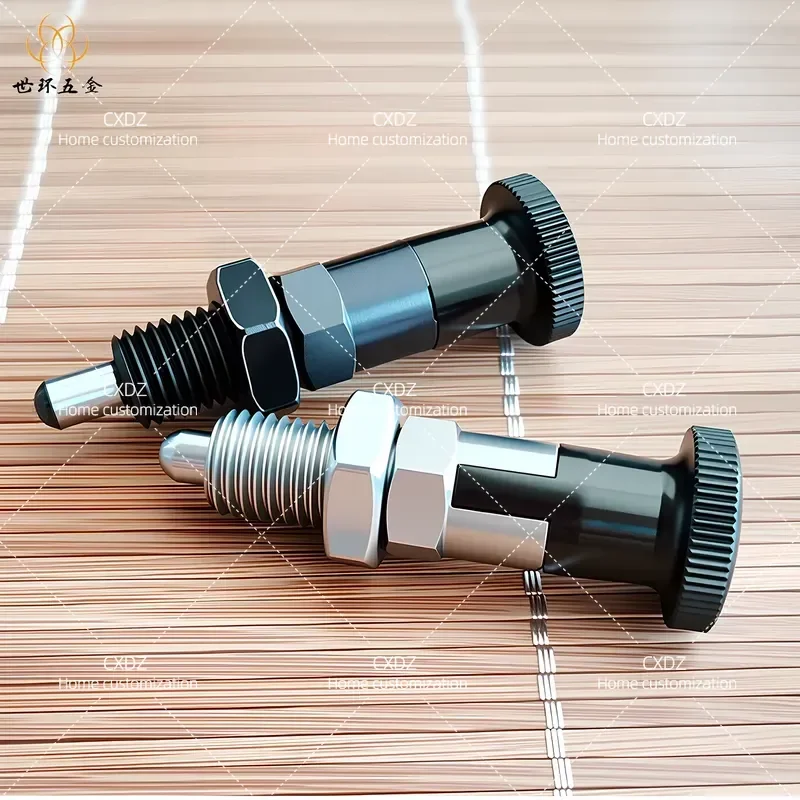 304 Stainless Steel Knob Plunger Self Locking Fine Tooth Indexing Pin Spring Pin Positioning Column Stop Latch