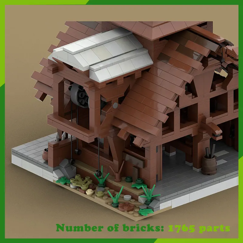 MOC Bausteine Haus Turm Modulare Modell Architektur DIY Ziegel Kreative Montage Spielzeug Weihnachten Geschenk Geburtstag Präsentiert 1765PCS