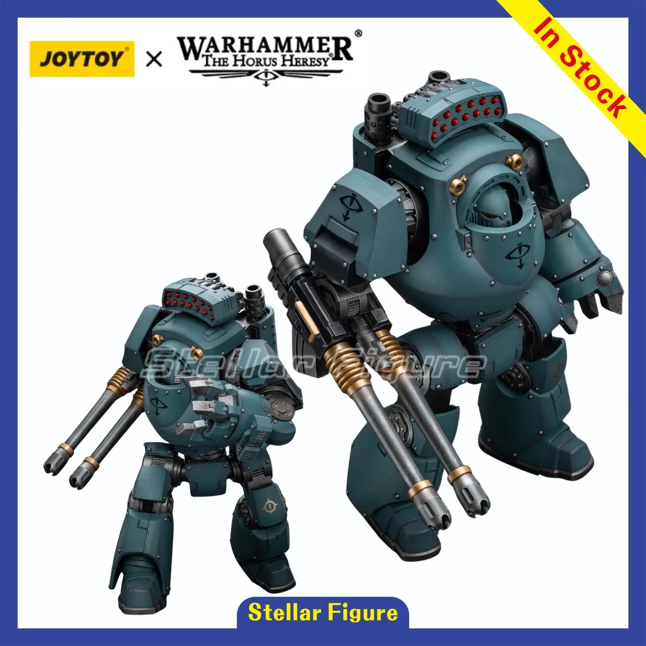 

【SF】1/18 JOYTOY Warhammer 40K Sons of Horus Contemptor Dreadnought with Gravis Autocannon Action Figure Model