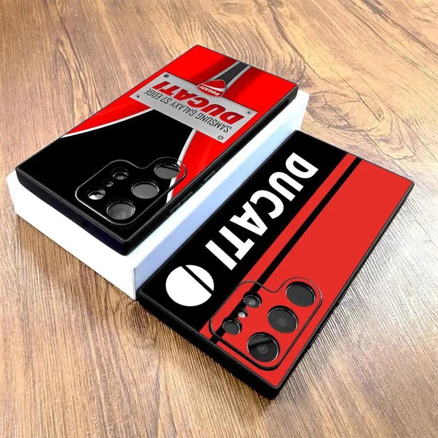 حافظة لهاتف سامسونج جالاكسي S22 S24 + S24 Plus S20 S9 S25 Ultra S25 + S21 S23 FE غطاء هاتف خلفي ناعم كول M-دراجة نارية D-Ducaties #1