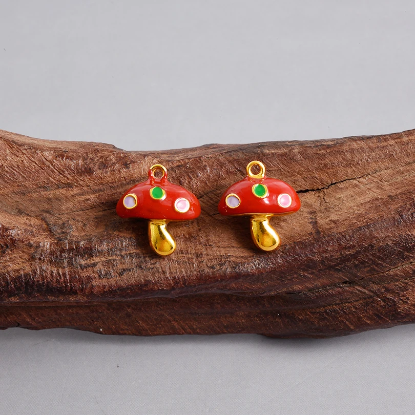 2025 New Strawberry Lobster Heart Shaped Peach Flower Sun Pendant Peanut Pumpkin Mushroom DIY Pendant Handmade Accessories Craft