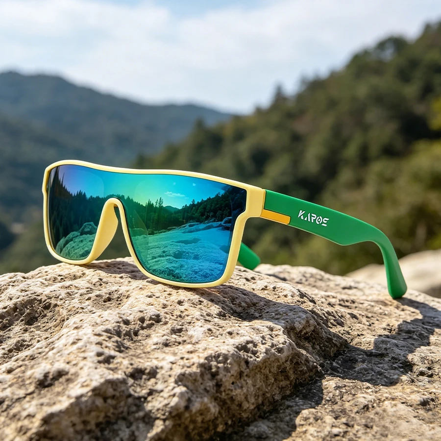 Karos Polarisierte Sonnenbrille, Unisex, UV400, Outdoor-Sportbrille zum Angeln, Radfahren, Wandern, Laufen, Reisen, Fahren, Brillen YZ2038