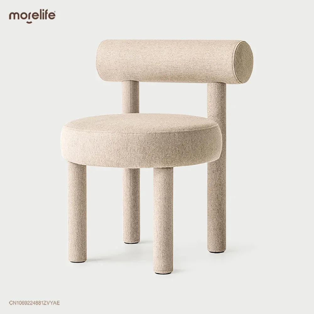 Silla de comedor creativa de diseñador nórdico, sillas de ocio individuales modernas de lujo para sala de estar, taburete de maquillaje minimalista,