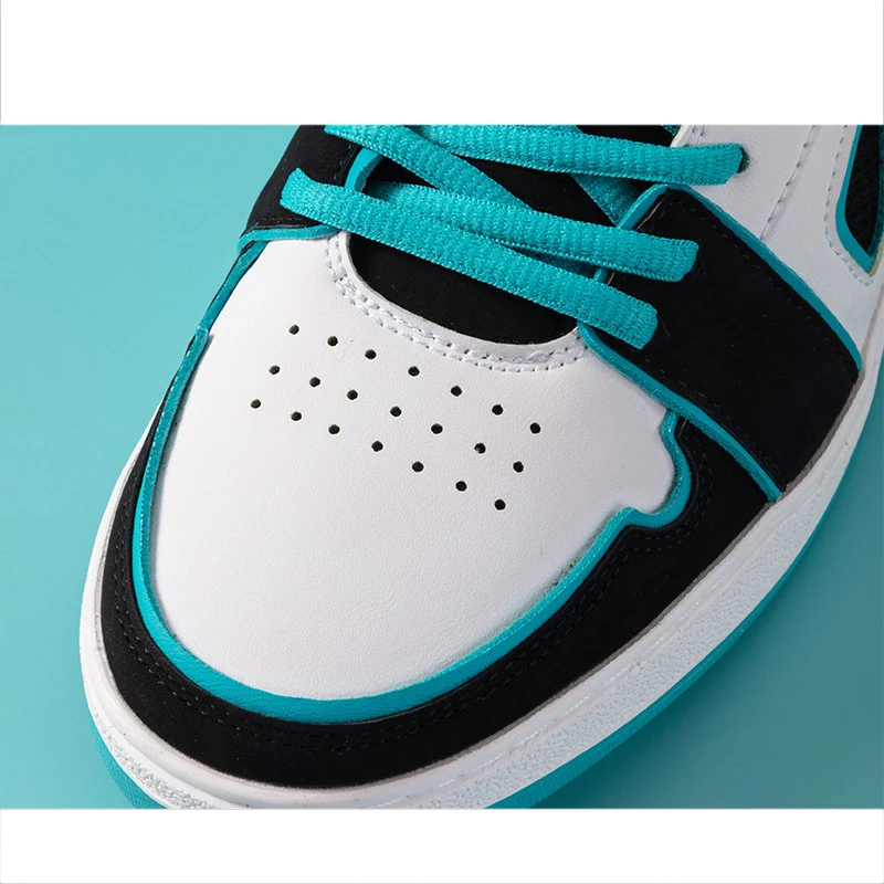 Kawaii Hatsune Miku Pattern series DIY homemade new anime Color-blocked flat-bottomed high-top Cargo shoes Couples Birthday gift