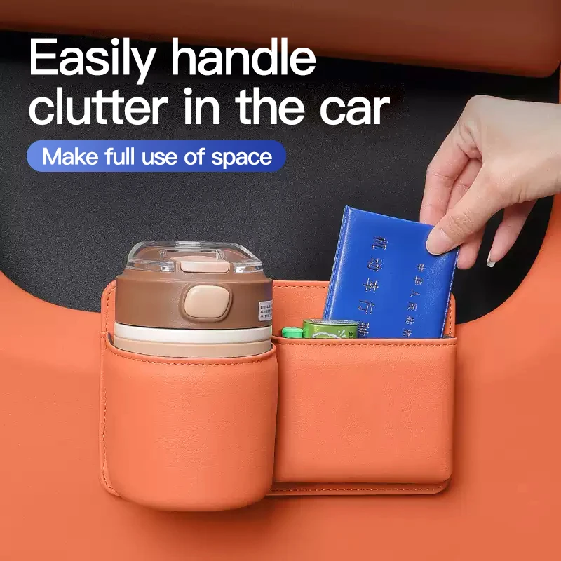 Car Storage Bag Water Cup Holder Car Door Storage Box Inside Car Trash Can Mobile Phone Placement Box Supplies