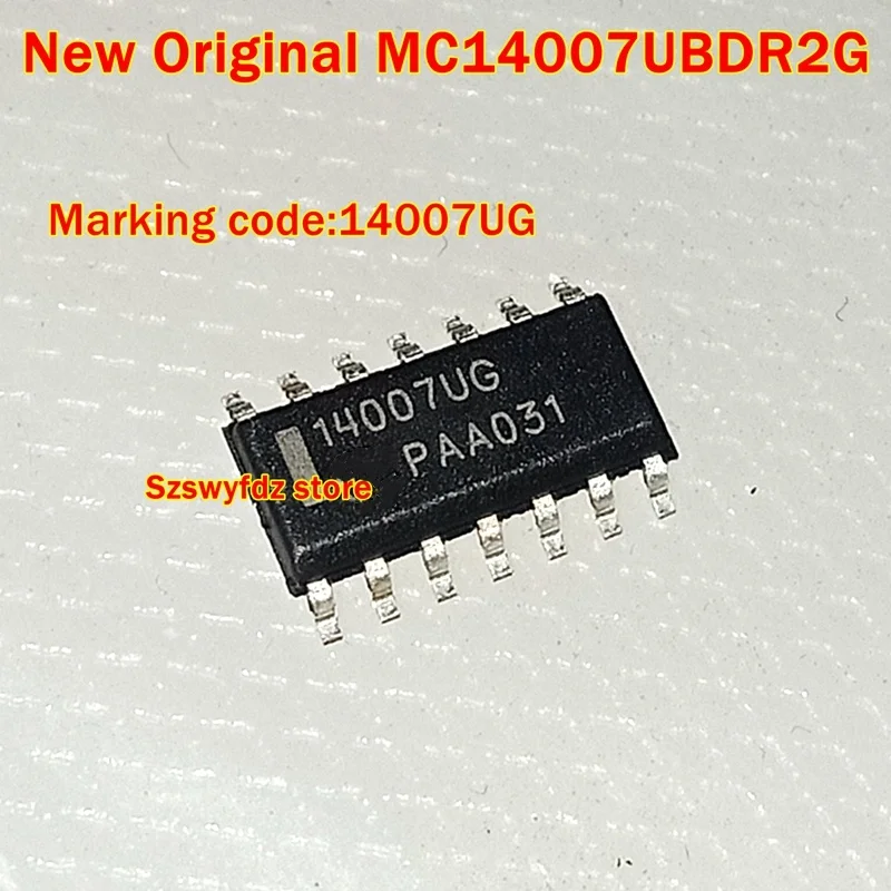 

MC14007UBDR2G Marking code:14007UG 1pcs to 100pcs New Original Dual Complementary Pair Plus Inverter