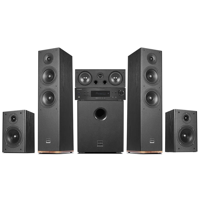 5.1 Tower Home Theater System Surround Sound Wooden Home Theatre System With Digital Amplifier Supporting 3D/4K