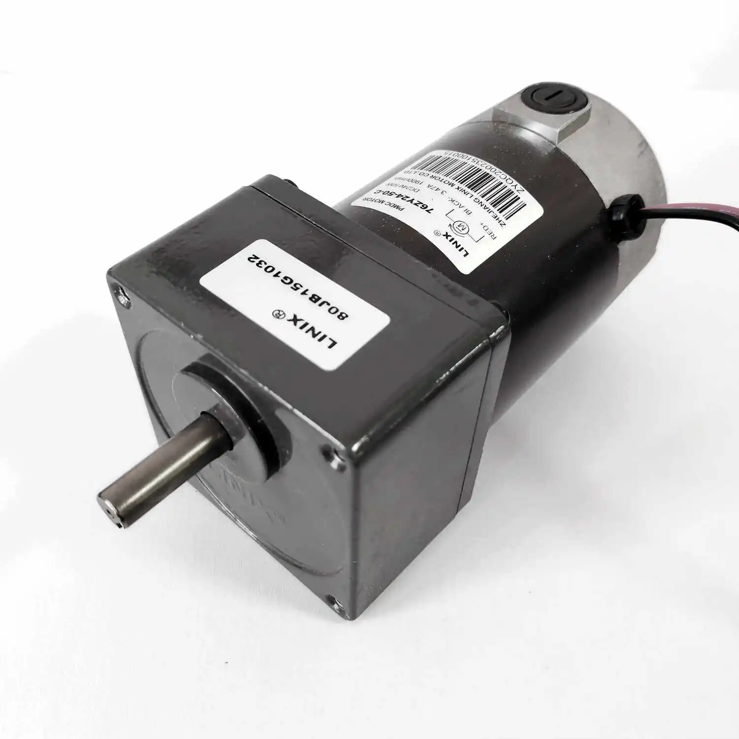 24V brake 50W dual-axis DC motor 76ZY24-50-C/80JB15G10/80JB25G