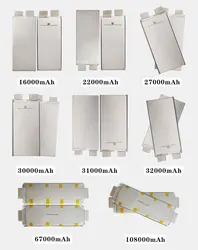 New Material Semi Solid State Lipo Battery Pack 3.7V 16Ah 22Ah 27Ah 30Ah 31Ah 32Ah 67Ah 107Ah For Aircraft Large Drone