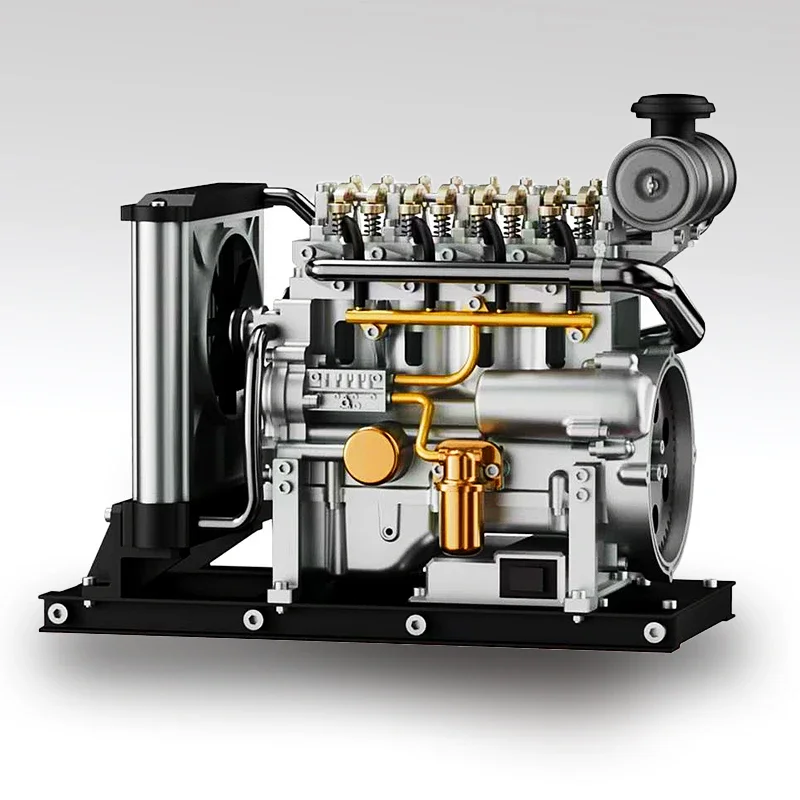 

Diesel Engine Model, Metal Assembly, Can Start Mini Mechanical Assembly Toy