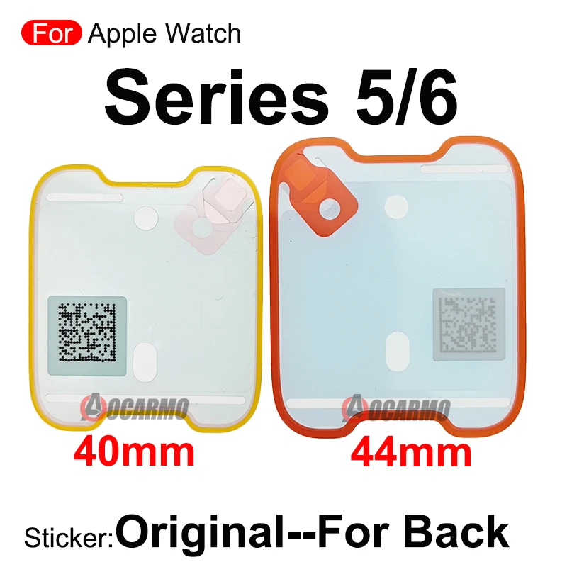 Front LCD Screen Sticker And Back Cover Sticker Glue For Apple Watch Series 5 6 40mm 44mm