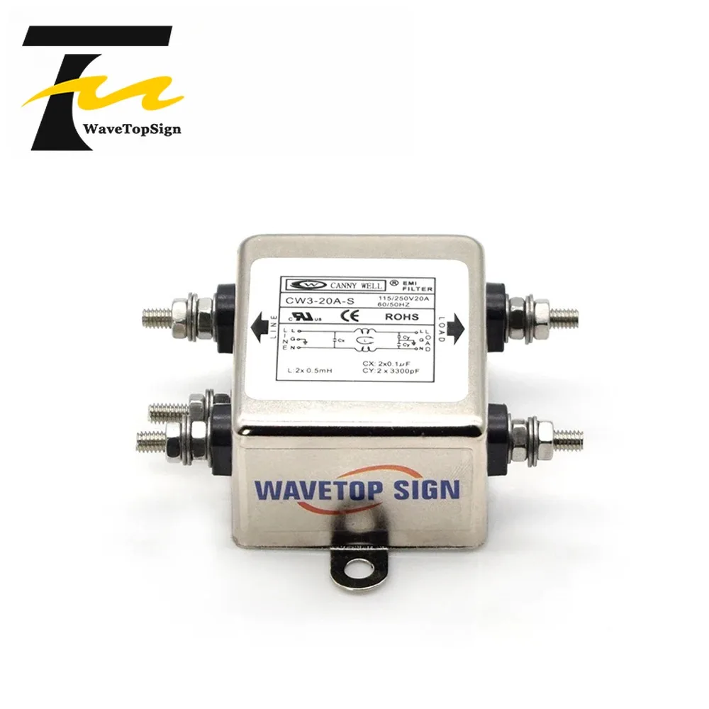 Boding Canny Well Power Filter Cw3-10a 20a-s Single Phase Anti-interference Ac110-250v