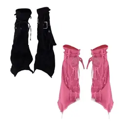 Leg Warmers Punk for Women Girls Y2K Long Leg Baggy Grunge Socks Thigh High Fancy Dress Retro Style Cool Fairy Grunge Socks