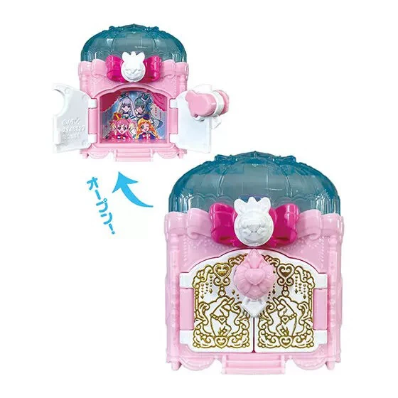 Gashapon Pretty Cure Wonderful Pact Wersja 4 - Błyszczący Diament i Wstążka, Urocza Replika Przedmiotu Transformacyjnego