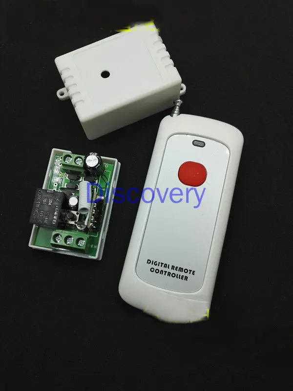 12V24V220V Single Channel Wireless Remote Control Switch High Power Single Key Remote Control Access Control Lamps Motor Control