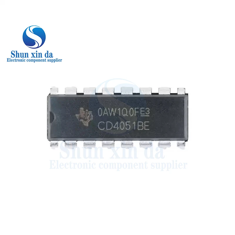 10 قطعة CD4051 CD4051BE CD4051BM CD4051BNSR CD4051BPWR DIP-16 SOP-16 TSSOP-16 CM051B CD4051BM96 معدد التبديل IC 8-Ch التناظرية