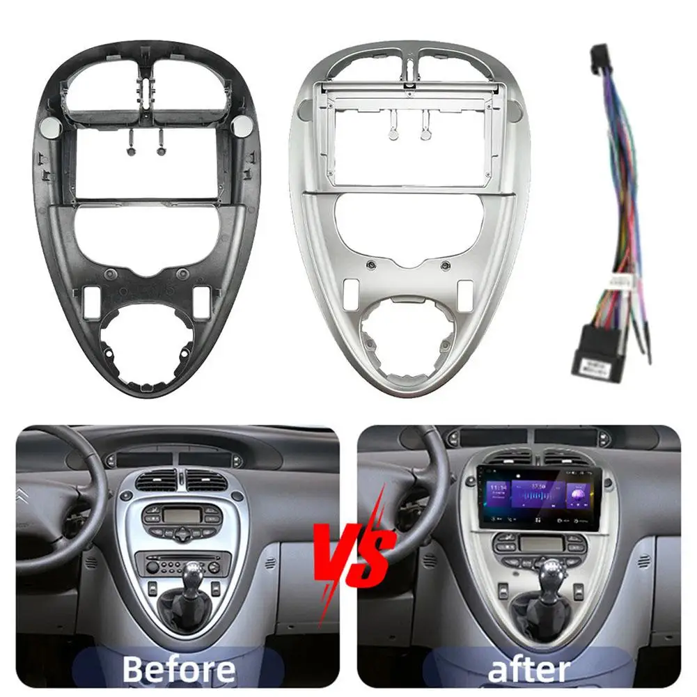 1999-2010 XSARAPICASSO 중앙 제어판 수정 프레임 안드로이드 스테레오 프레임 플레이어 마운트 키트