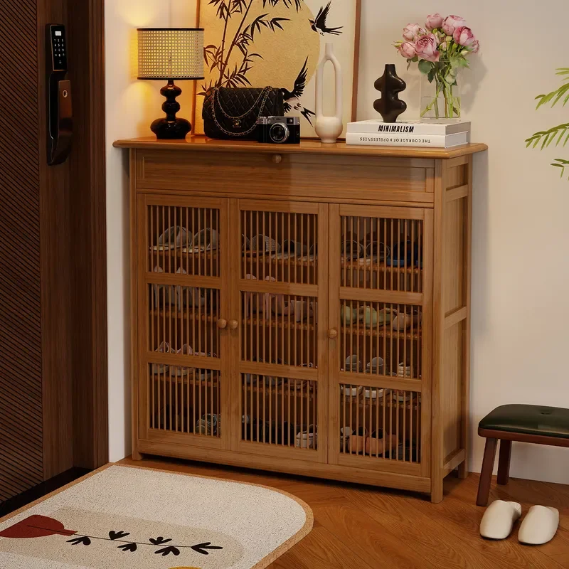Multi Layer Entryway Shoe Cabinet Large Capacity Indoor Storage Rack for Hallway Corridor Home Organization Furniture