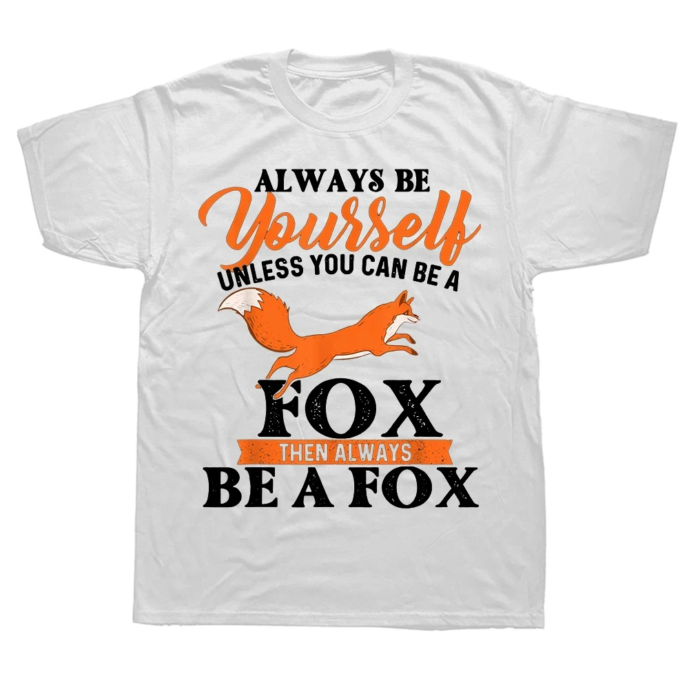 This Is My Human Costume I'm Really A Fox Halloween T Shirts Graphic Cotton Streetwear Short Sleeve Birthday Gifts T-shirt