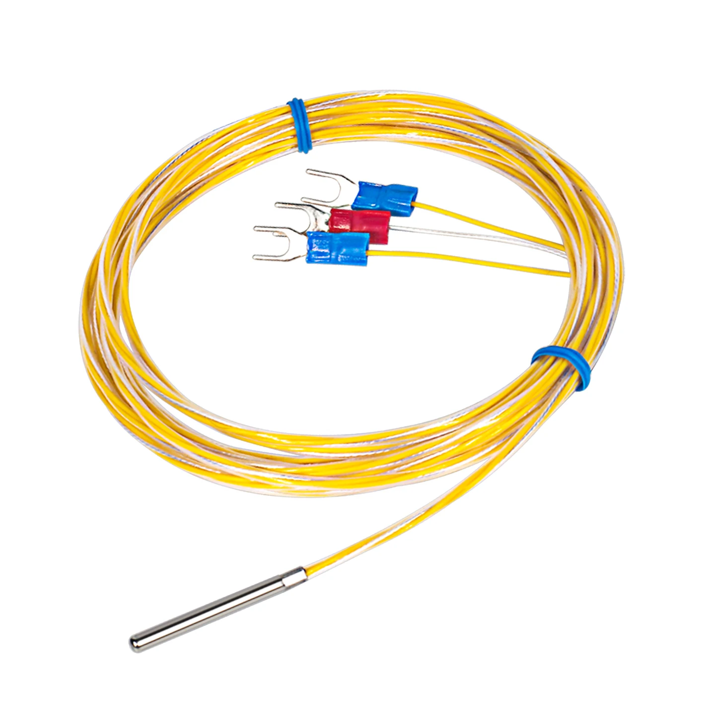 PT100 Temperature Sensor Waterproof&Oil-Resistant, High Precision for Cryogenic  -200°C~180C (Liquid Nitrogen Compatible）