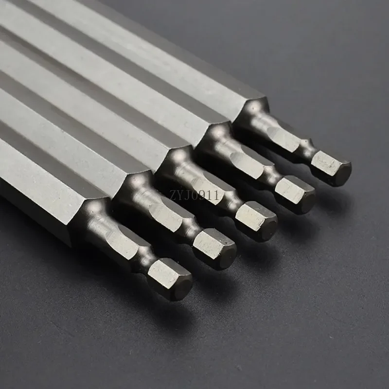 :7/10 pezzi punte da trapano per chiave a testa esagonale magnetica 50/100/150mm set di punte per cacciavite punta per chiave esagonale