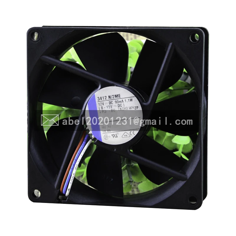 

BRAND NEW 3412N/2ME 3412 N/2ME 12VDC ORIGINAL COOLING FAN COOLER 9225 92*92*25MM