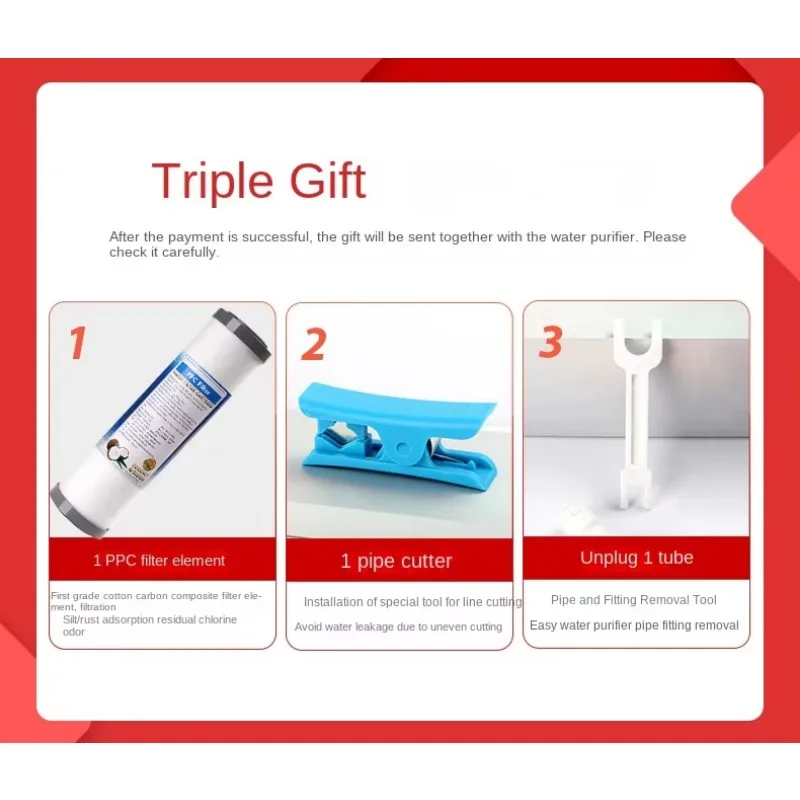 Novartis Qingyuan المنزلية الكهربائية RO التناضح العكسي لتنقية المياه 600 جرام تدفق كبير موزع المطبخ البلاستيك المنقى المباشر