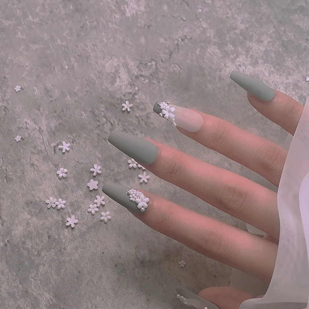 

3 Bags Mixed Size Small Design Steel Ball Nail Jewelry for DIY Crafts Nail Art Decoration Rhinestone Flower