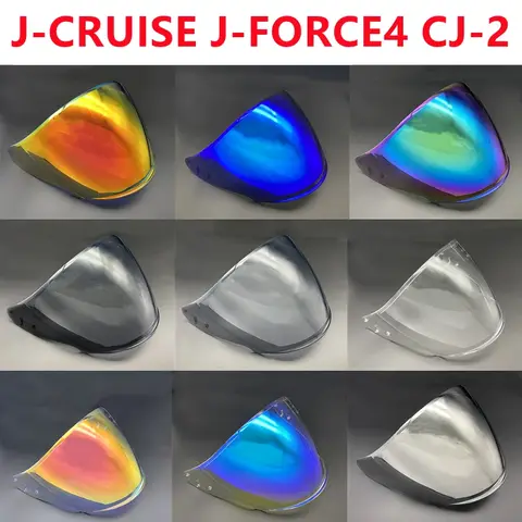 오픈 페이스 헬멧 바이저, 헬멧 J-Cruise 1 J-Cruise 2 CJ-2 J-Force4 헬멧 실드, 방풍 자외선 차단, Casco Moto 렌즈