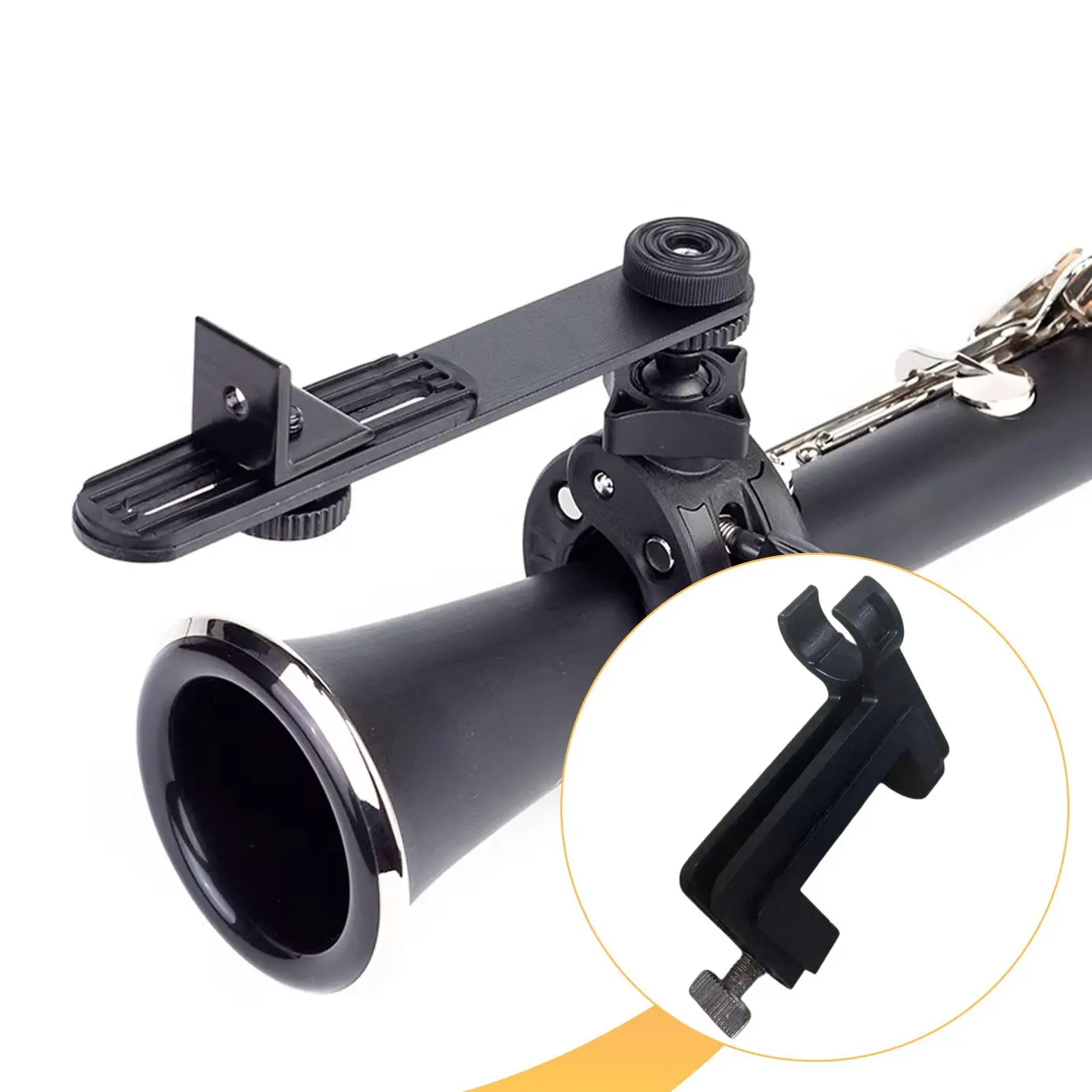 Microphone Clip Mount Gifts High Performance Fittings Lightweight Professional Easy Installation Repair Parts Black Accessories