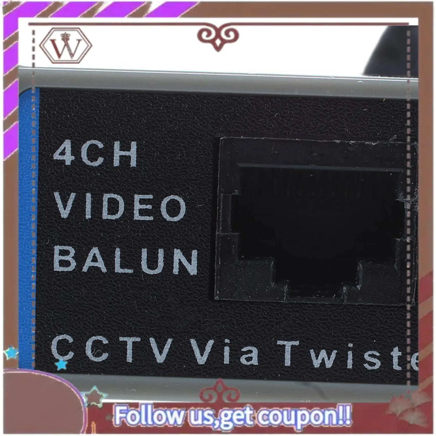 

Latest 2X 4-Channel Video Balun BNC UTP CAT5 Transmitter For CCTV/ Surveillance Camera Trend