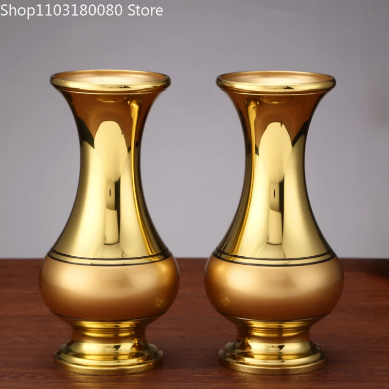 Exquisite Copper brass flower vase For Temple Home decor Large size 40cm,30cm,24cm,18cm