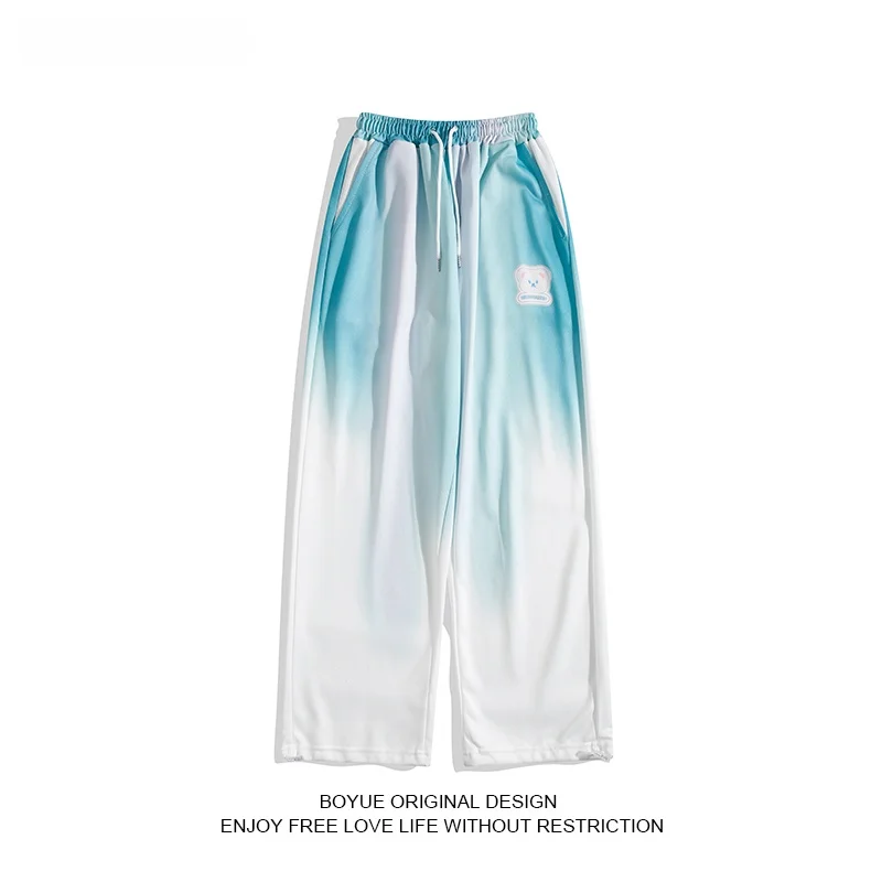 

Мужские спортивные брюки Boyue: свободные, повседневные, прямые, длинные, осенние, модные, с индивидуальным дизайном, в стиле Ins